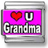 Heart You Grandma Italian Charm