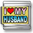 I Love My Husband Italian Charm