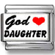 God Heart Daughter Photo Charm
