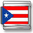 Puerto Rican Flag Italian Charm