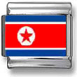 North Korean Flag Italian Charm