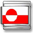 Greenland Flag Italian Charm