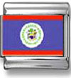 Belizean Flag Italian Charm