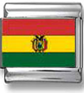 Bolivian Flag Italian Charm