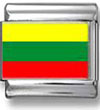 Lithuanian Flag Italian Charm