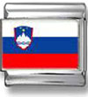 Slovenia Flag Italian Charm