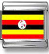 Uganda Flag Italian Charm