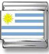 Uruguay Flag Italian Charm