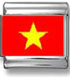 Vietnam Flag Italian Charm
