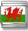 Wales Flag Italian Charm