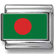 Bangladesh Flag Italian Charm