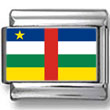 Central African Republic Flag Italian Charm