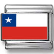 Chile Flag Italian Charm