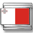Malta Flag Italian Charm