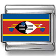 Swaziland Flag Italian Charm