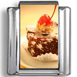 Chocolate and Cherry Dessert Photo Charm