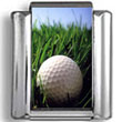 Golf Ball in Grass Photo Charm