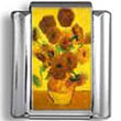 Van Gogh Sunflowers Photo Charm