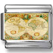 Antique Map of the World Photo Charm