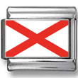 Alabama State Flag Italian Charm