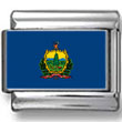 Vermont State Flag Italian Charm