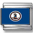 Virginia State Flag Italian Charm