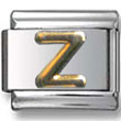 Z gold Italian Charm