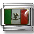 Mexico Flag Italian Charm