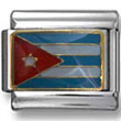 Cuba Flag Italian Charm