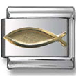 Gold God Fish Italian Charm