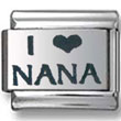 I Love Nana Italian Charm