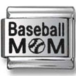 Baseball- Mom Italian Charm