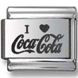 I love Coca-Cola Italian Charm