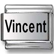 Vincent Laser Italian Charm