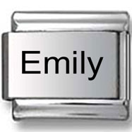 Emily Laser Italian Charm