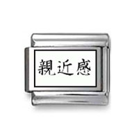 Kanji Symbol "Affinity" Italian Charm