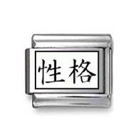 Kanji Symbol "Character" Italian Charm
