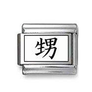 Kanji Symbol "Nephew" Italian Charm