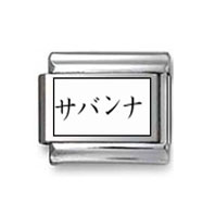 Kanji Symbol "Savanna" Italian Charm
