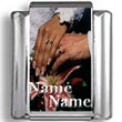 Custom Hands in Marriage Names Photo Charm