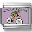 Custom Bike Messenger Photo Charm