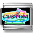 Custom Neon Glow Ice Skating Photo Charm