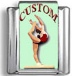 Custom Gymnast Photo Charm