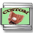 Custom Baseball Photo Charm