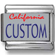 California License Plate Custom Charm