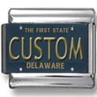 Delaware License Plate Custom Charm
