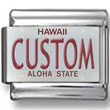 Hawaii License Plate Custom Charm