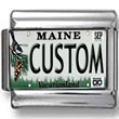 Maine License Plate Custom Charm 2