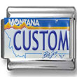 Montana License Plate Custom Charm