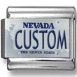 Nevada License Plate Custom Charm